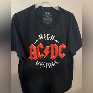 AC/DC High Voltage Black T-Shirt Size XL Pre Owned